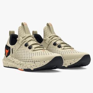 Women’s Under Armour Cream and Black Athletic Lifting Shoes